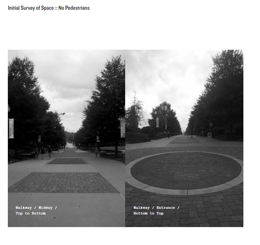Images taken as an initial survey of the space