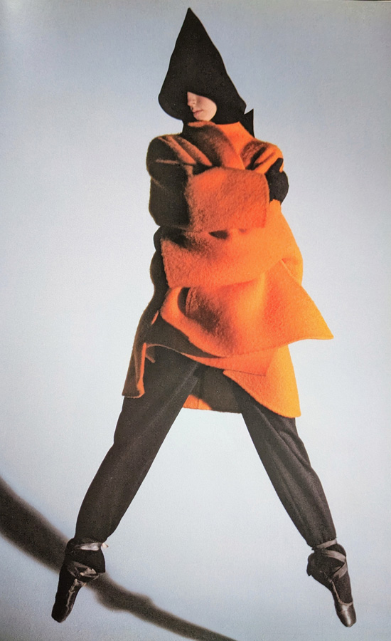 Photo of hooded figure jumping