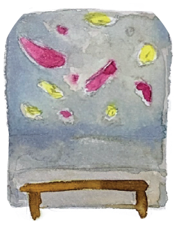 Illustration of spray wall for bouldering