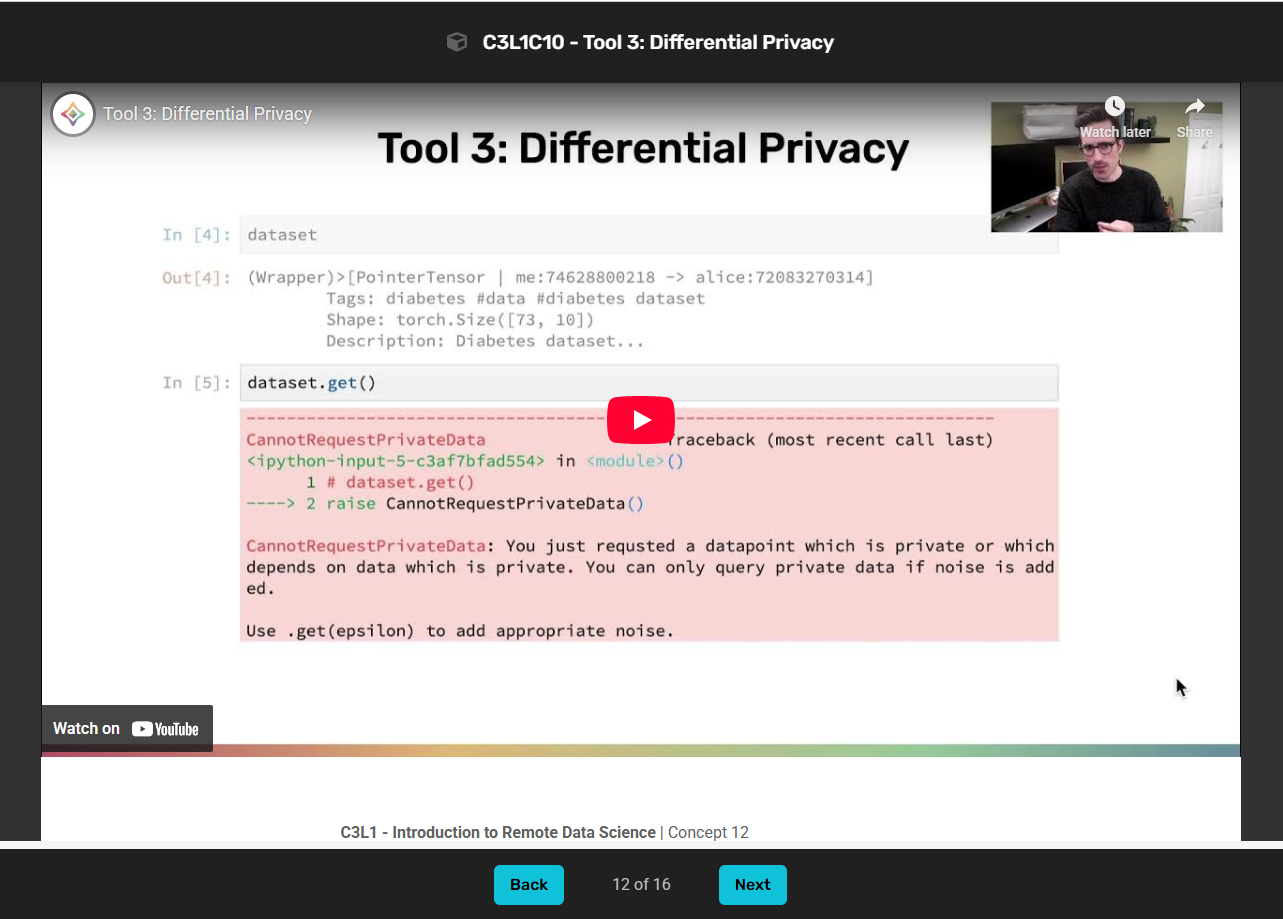 Screenshot of project